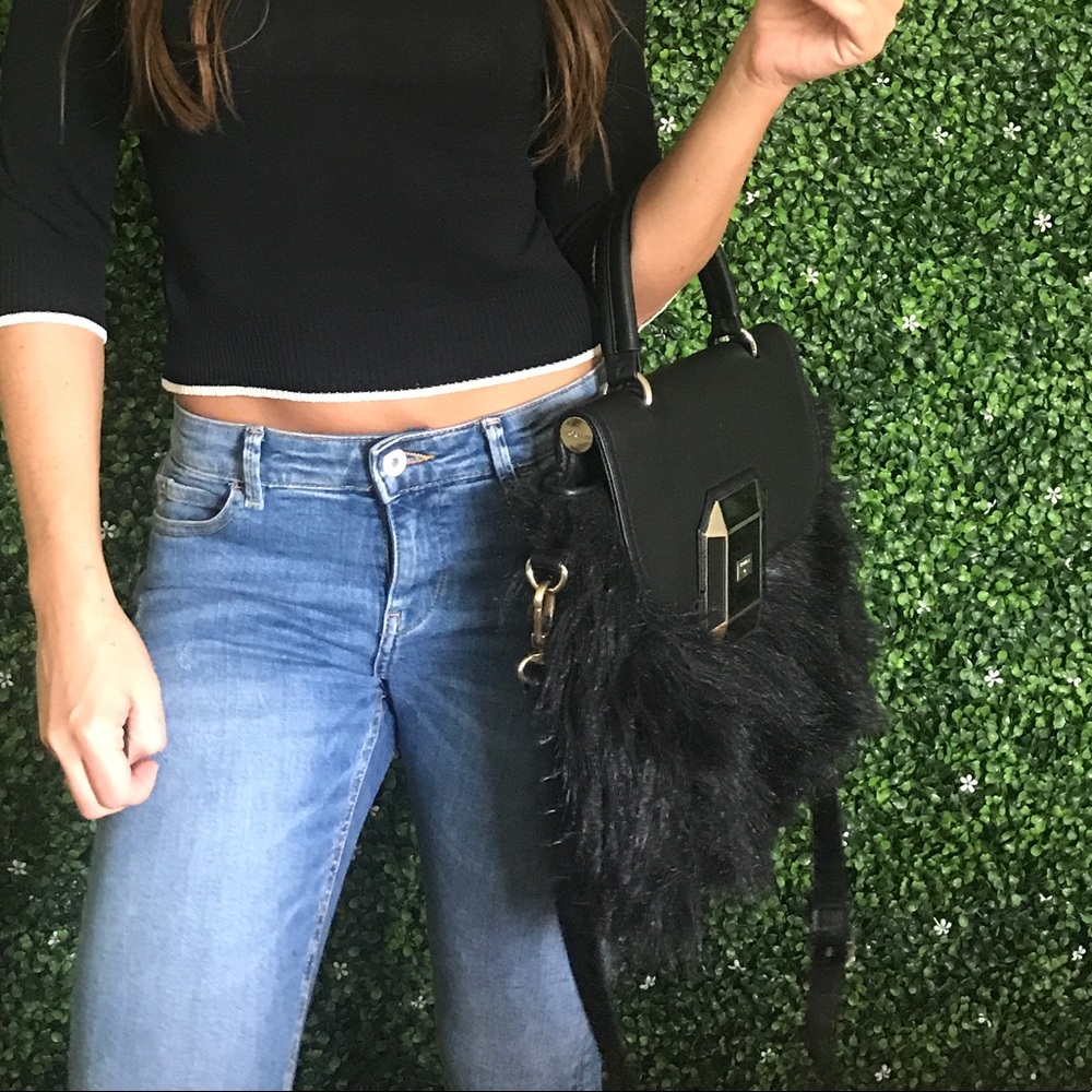 Fiorelli Black Faux Fur Bag - Picture 2 of 5